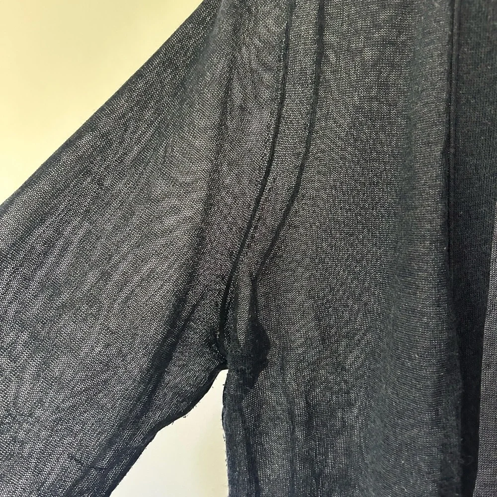 LOFT Sheer Summer Cardigan, GUC, Blue, Size M - Picture 4 of 7